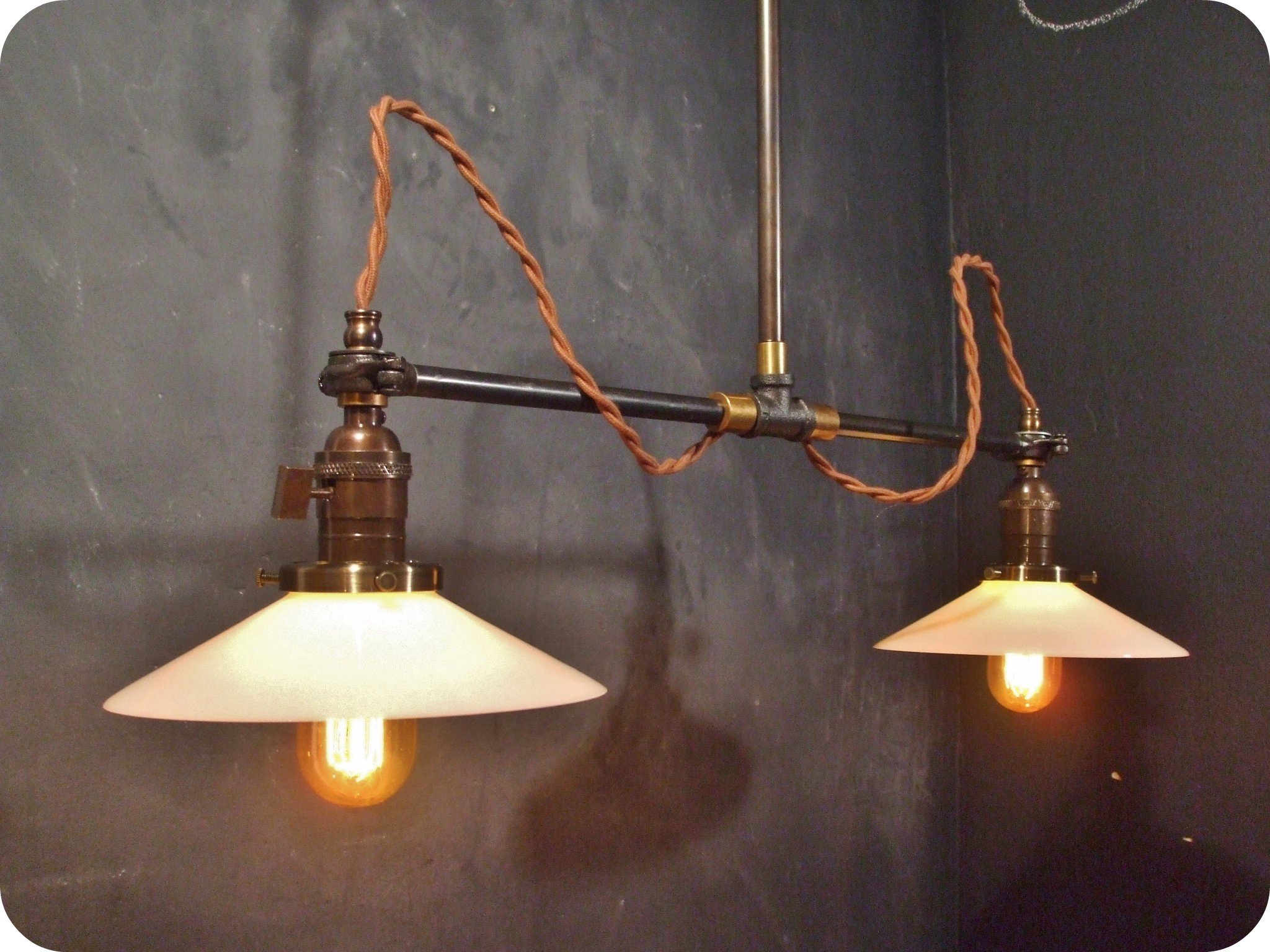 vintage industrial kitchen lighting