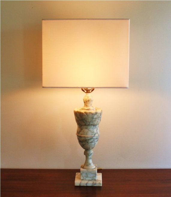 vintage marble lamps photo - 5