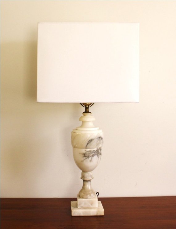 vintage marble lamps photo - 7