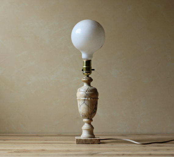 vintage marble lamps photo - 9