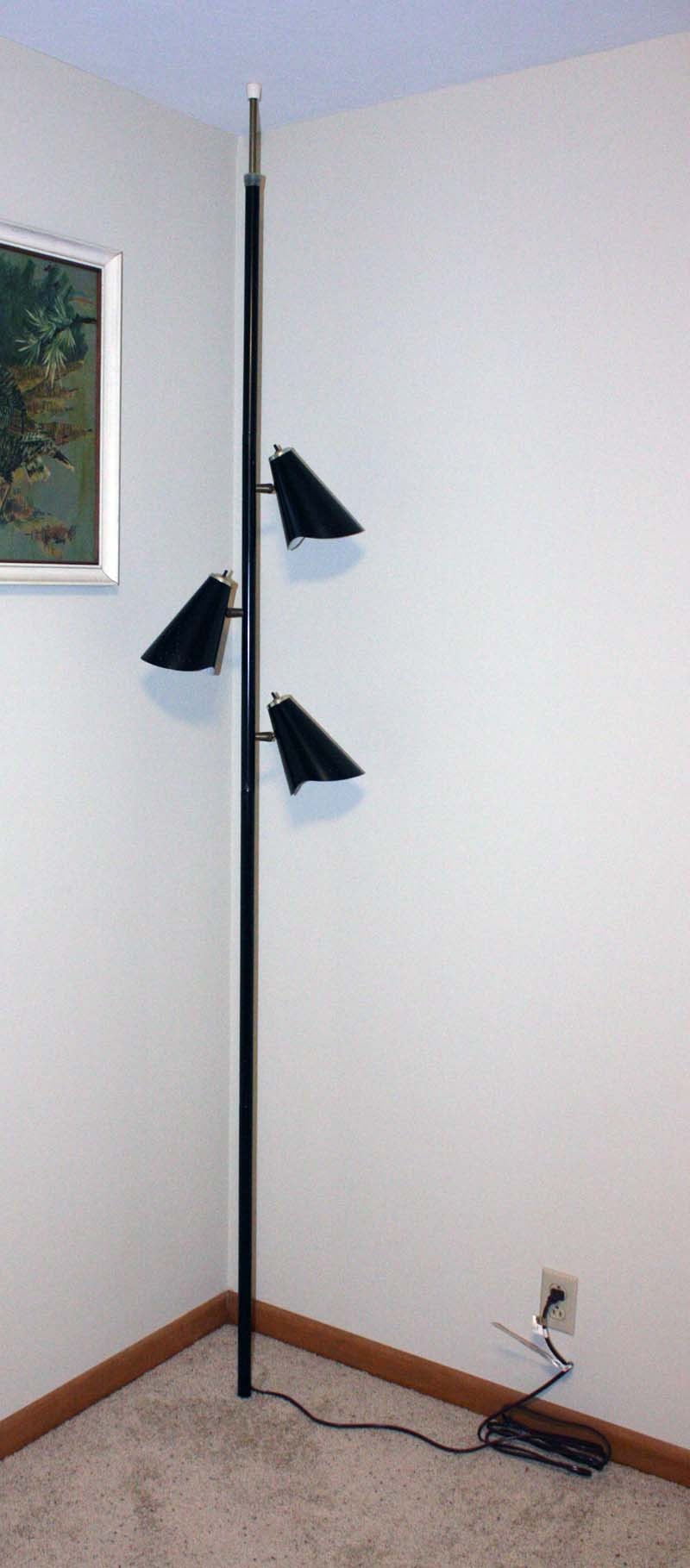 vintage tension pole lamp photo - 10
