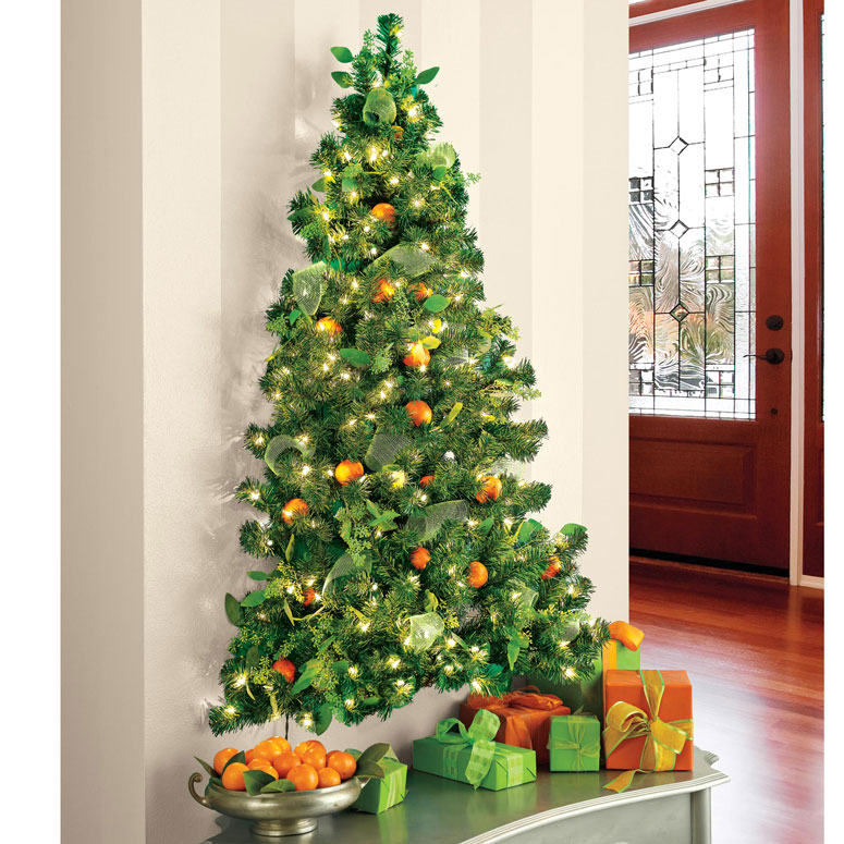 Wall Lighted Christmas Tree 