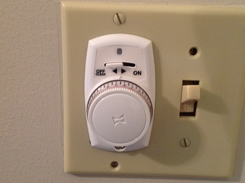 wall light timer switch photo - 6