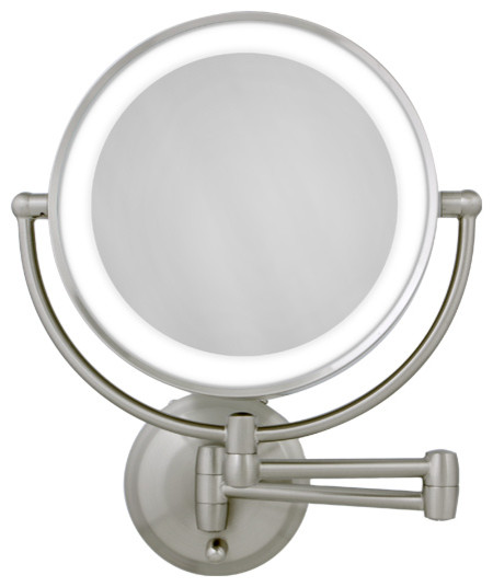 wall lighted makeup mirror photo - 1