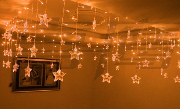 wall of christmas lights photo - 2