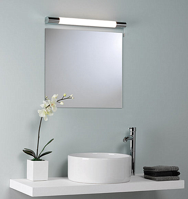 wall vanity mirror with lights photo - 10