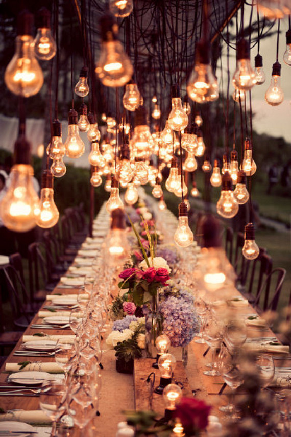 wedding outdoor lights photo - 6