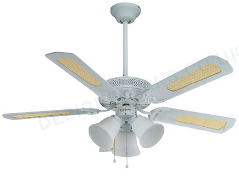 white ceiling fan light photo - 1