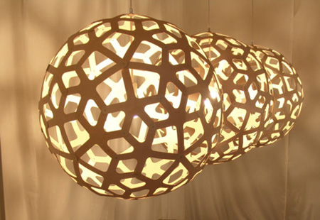 white coral lamp photo - 2