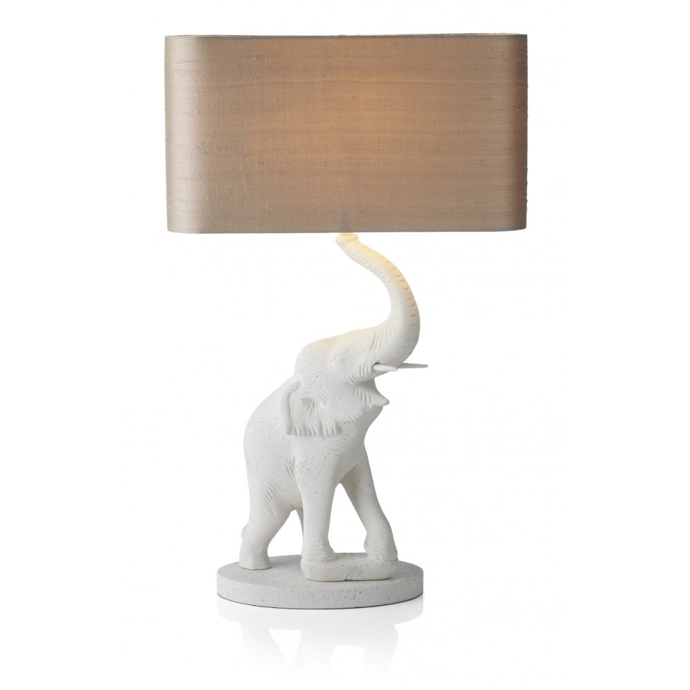 white elephant lamp photo - 2