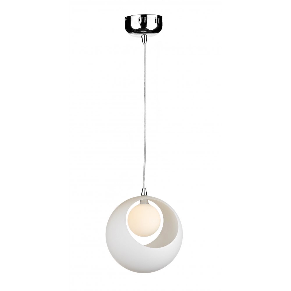 white pendant ceiling light photo - 4