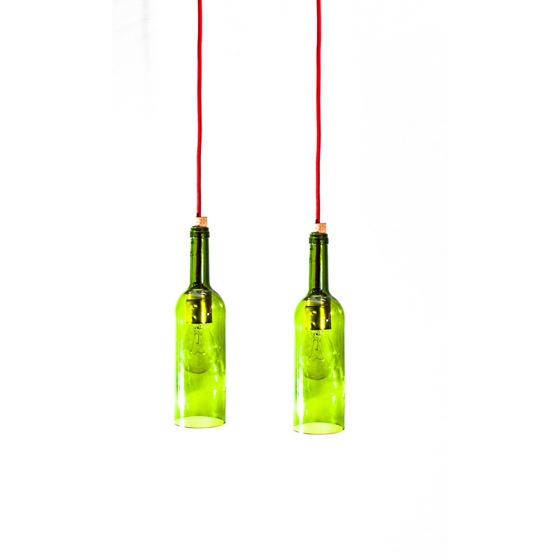 wine bottle ceiling light photo - 10