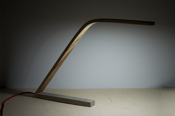 wood desk lamp photo - 3