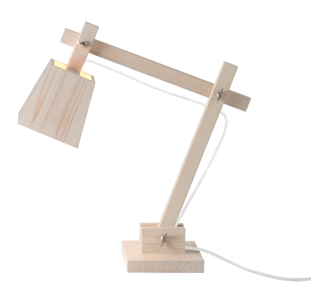 wood desk lamp photo - 7