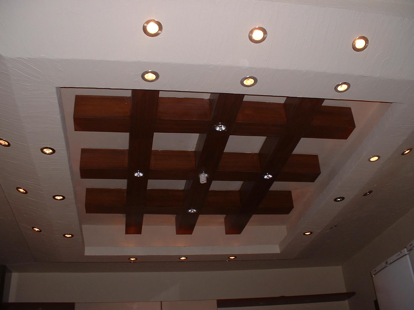 wooden ceiling lights photo - 8