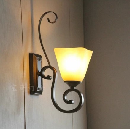 wrought iron wall lights photo - 3