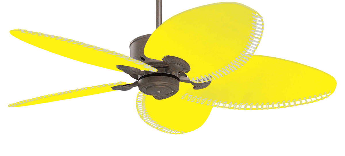 Yellow Ceiling Fan For A Sunny Home Decor Warisan Lighting