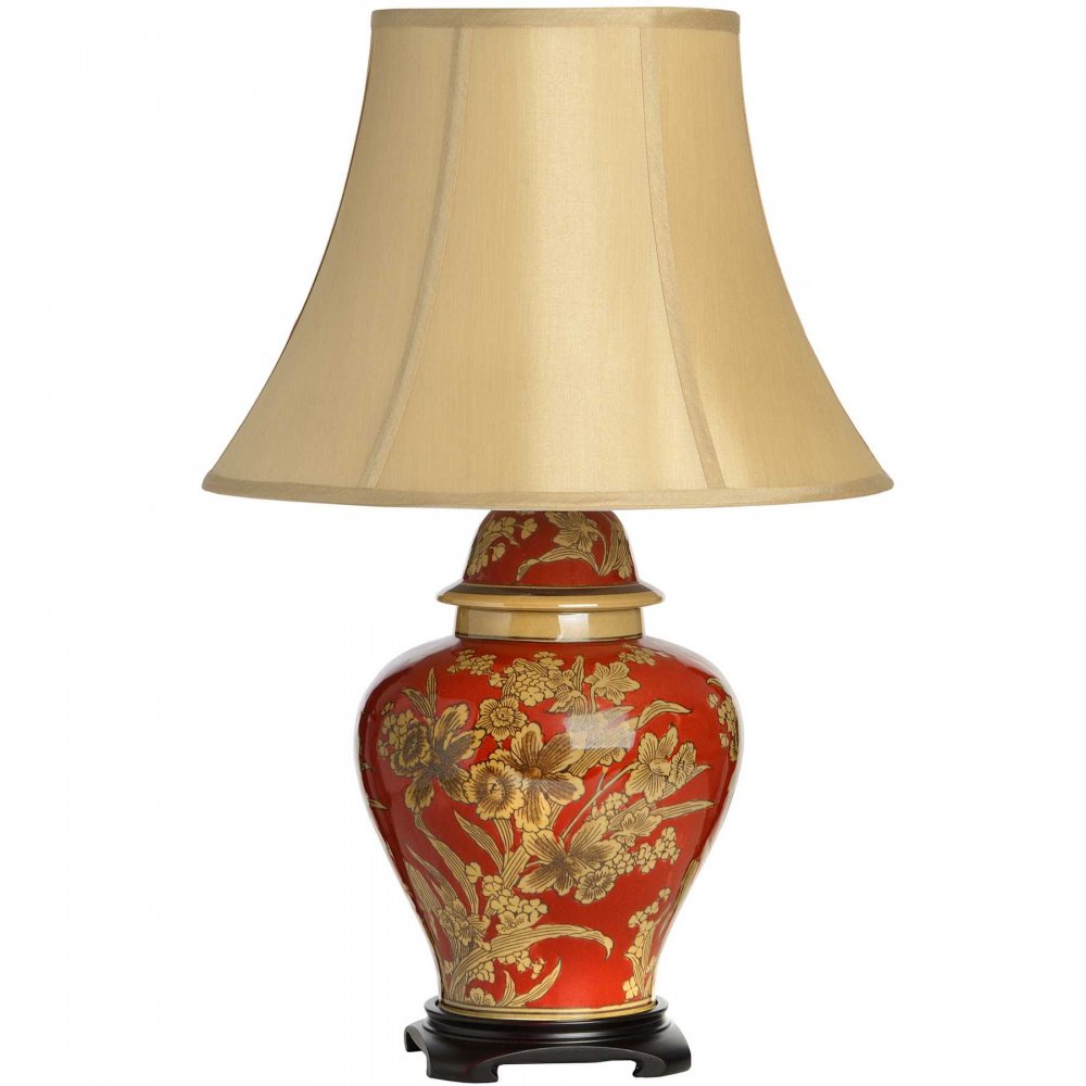 yellow ceramic table lamp photo - 6