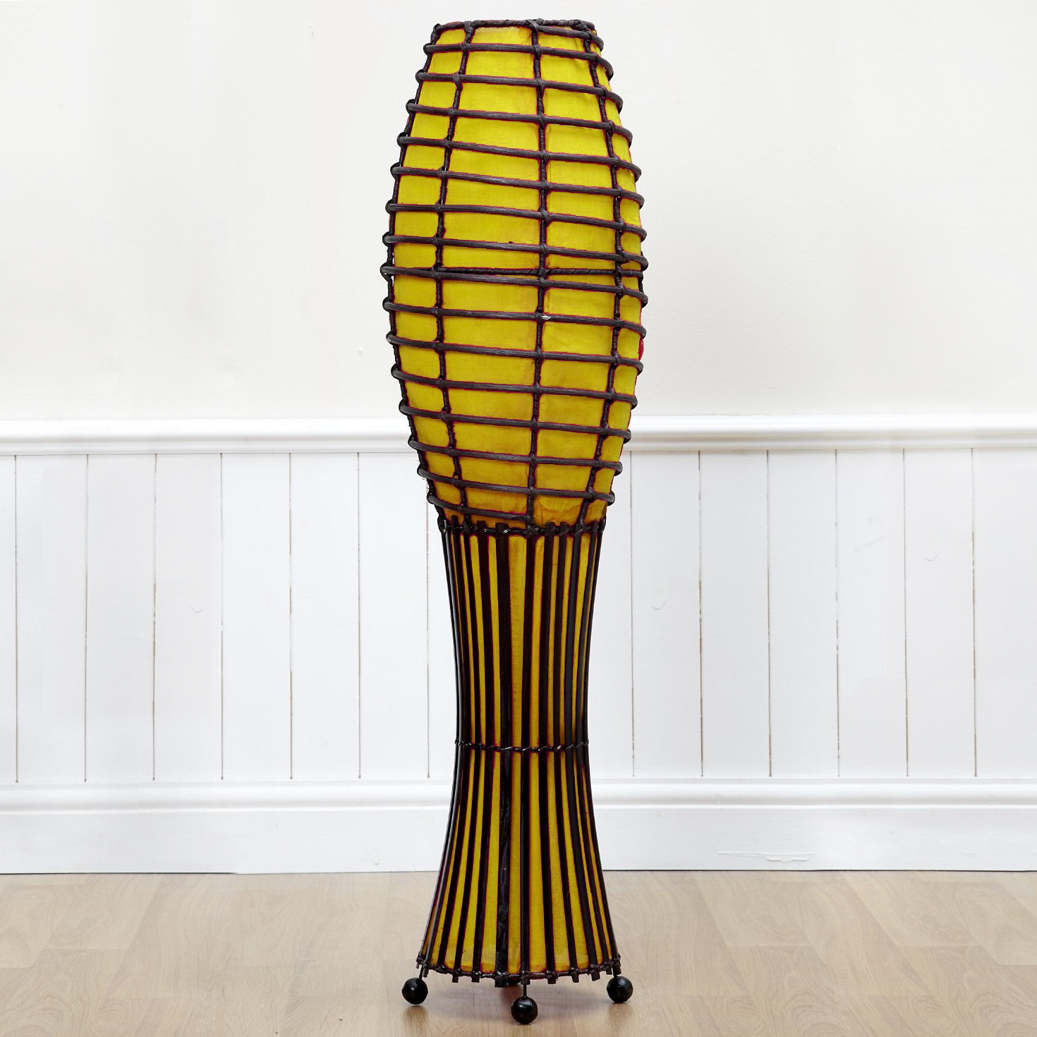 yellow floor lamp photo - 6