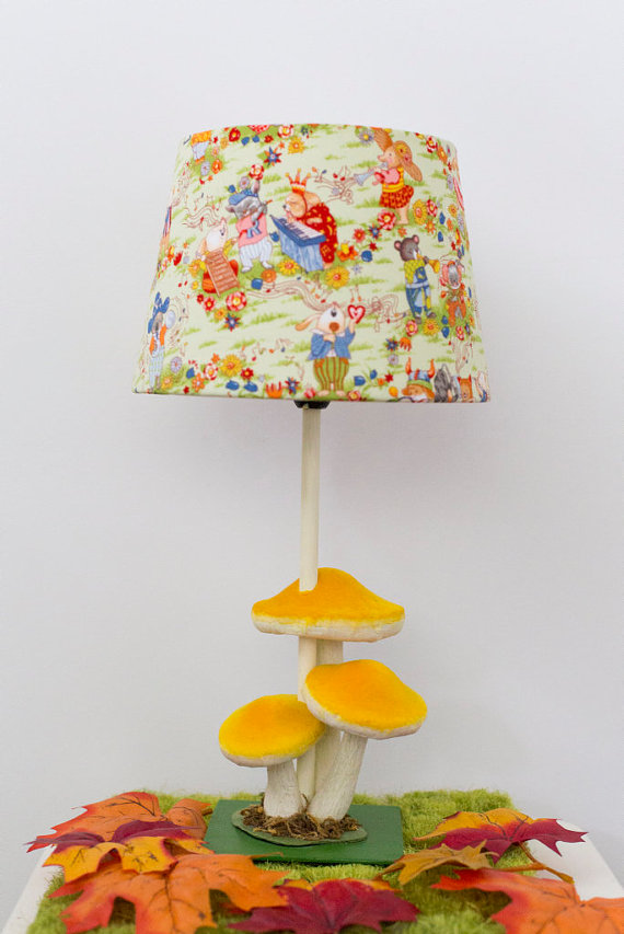 yellow nursery lamp photo - 10