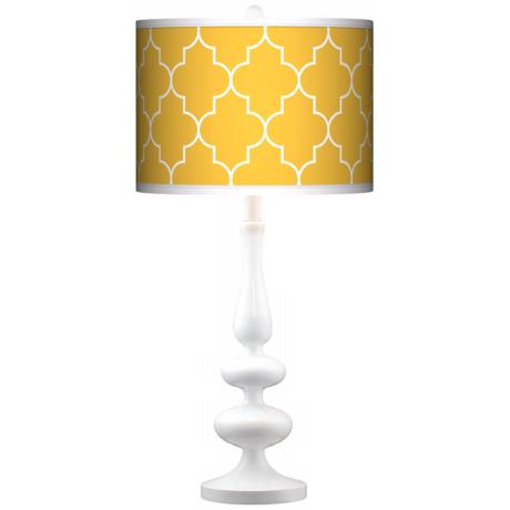 yellow table lamps photo - 2